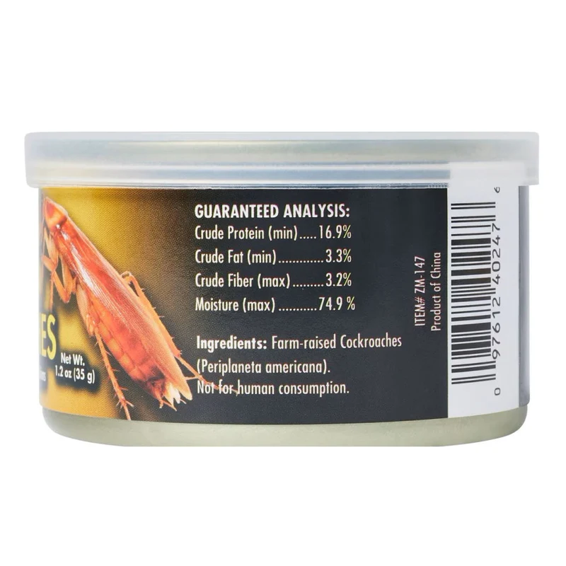 Zoo Med Can O' Cockroaches Reptile Food 1.2OZ