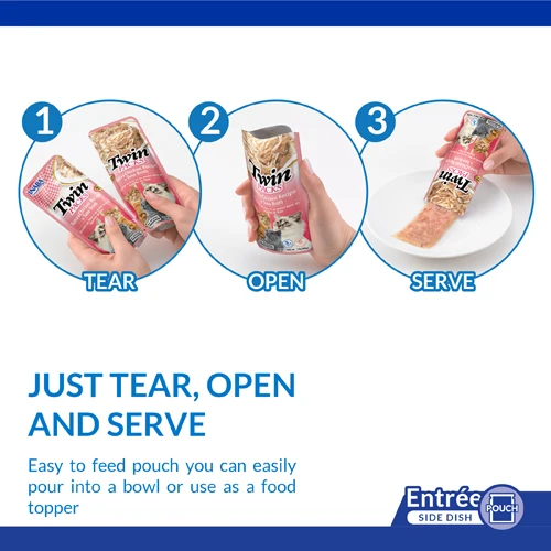 Inaba Twin Pack Tuna & Chicken Recipe In Scallop Broth Wet Cat Food 2x40G