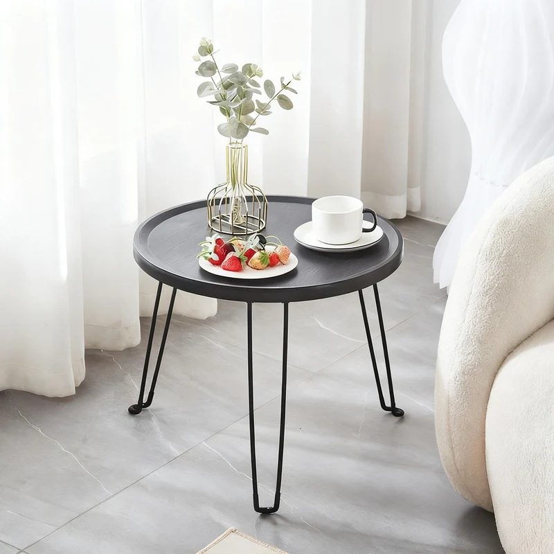 Klappbarer Beistelltisch, rund, Ø 45,5 × 40 cm, Modell H-262