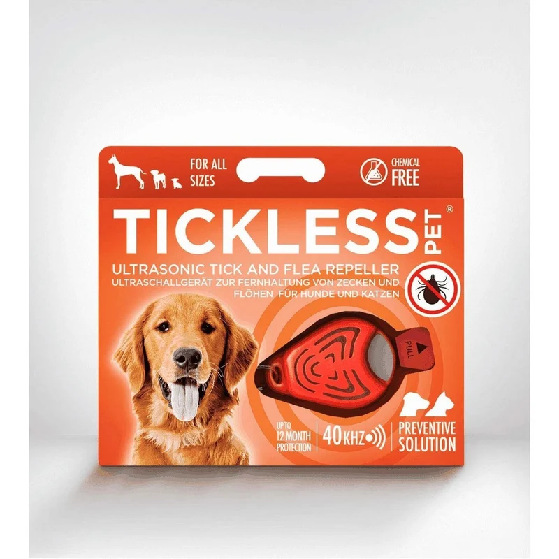 TickLess Pet Zecken- & Flohschutz | Dein chemiefreier Ultraschall-Anhänger für Hunde & Katzen