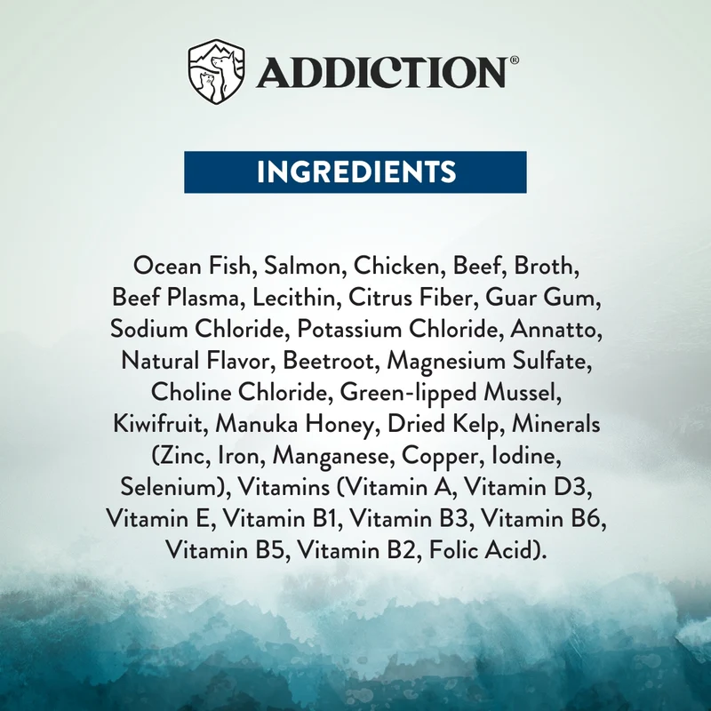Addiction Wild Islands Pacific Catch Ocean Fish & Salmon Canned Cat Wet Food 185G