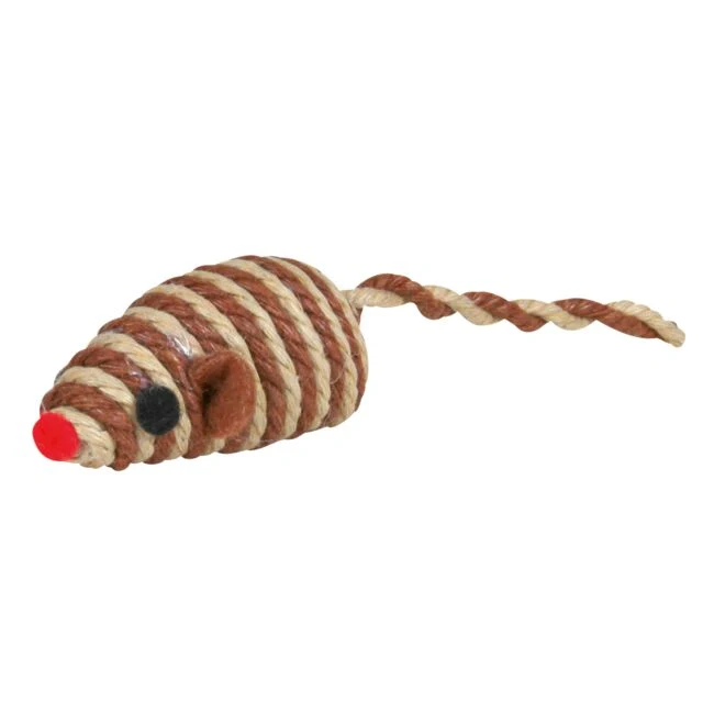 Trixie Cuddly & Chew Mice - Cat Toy With Rattle 5CM (Dup)