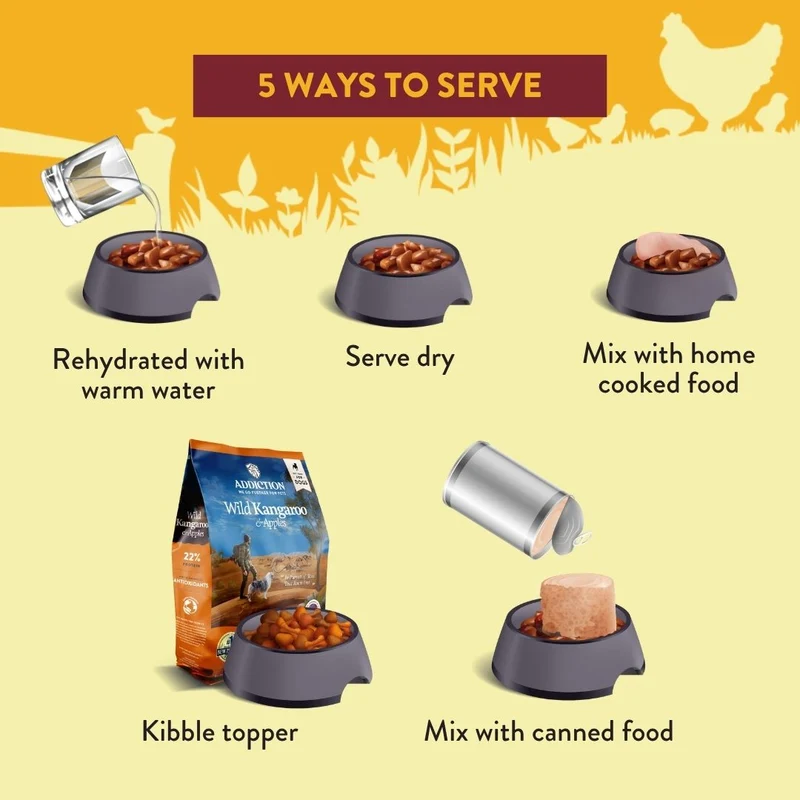 Addiction Country Chicken & Apricot Dinner Air-Dried Dog Food 910G