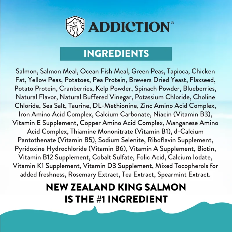 Addiction Salmon Bleu Skin & Coat Dry Puppy Food 1.8KG