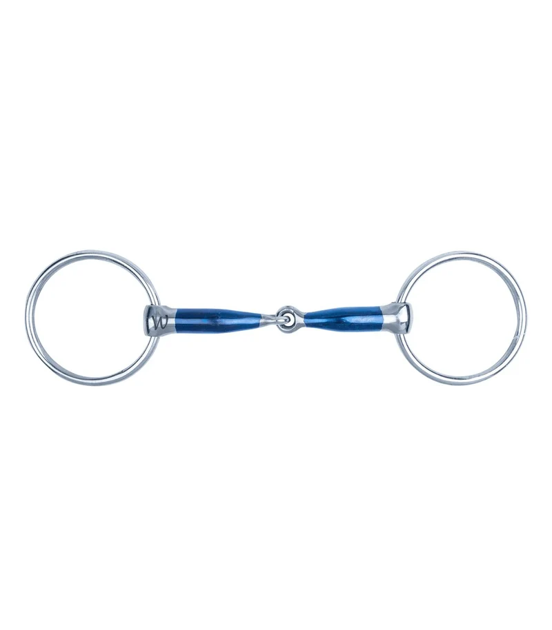 Waldhausen Gebiss - 2-teilig m. Lose Ringe - Sweet Iron (R: 7 cm, T: 16 mm)
