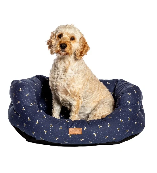 Danish Design FatFace Spotty Bees Deluxe Slumber Bed for Dogs