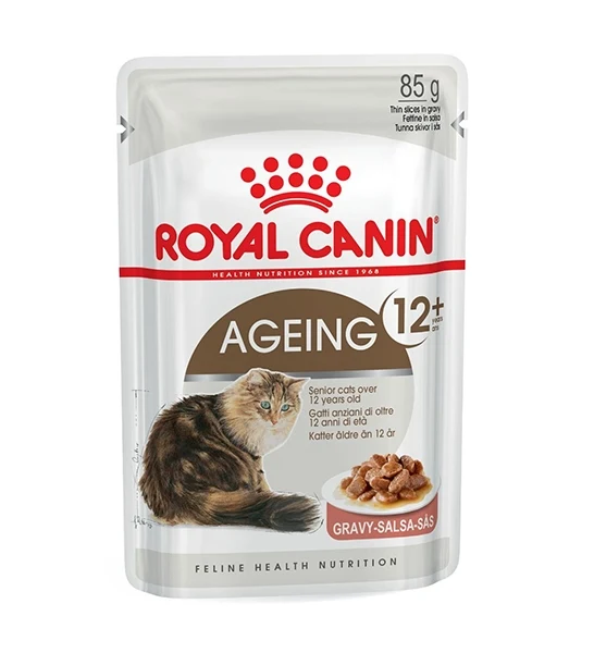 Royal Canin Ageing 12+ Adult Chunks In Gravy Wet Cat Food 85G