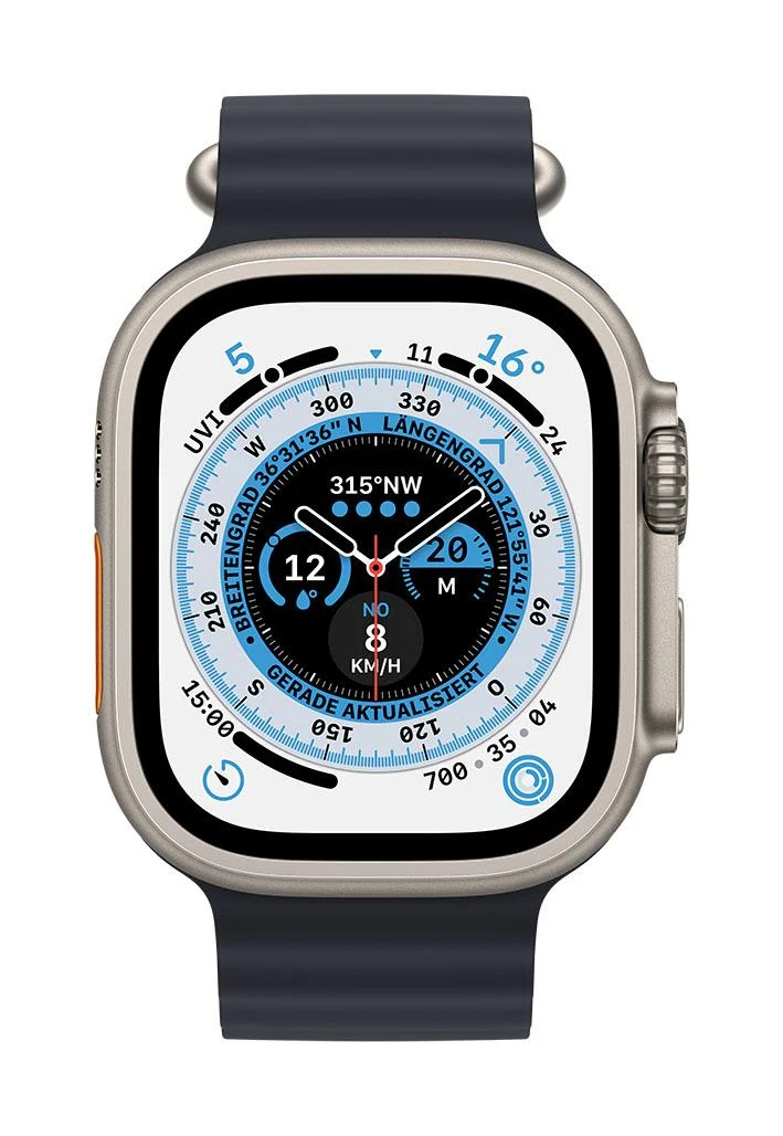 Apple Watch Ultra 49mm Titanium Midnight Ocean Band