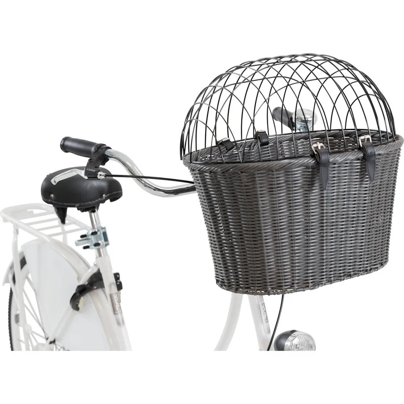 Front Fahrradkorb für Hunde und Katzen mit Gitter