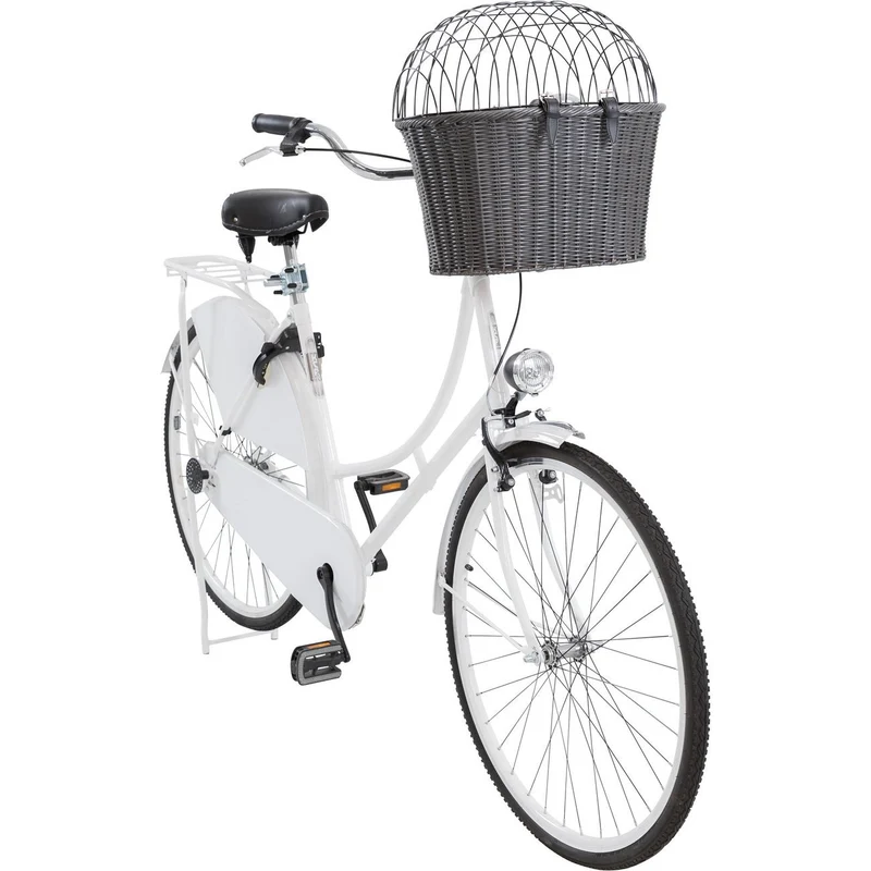 Front Fahrradkorb für Hunde und Katzen mit Gitter