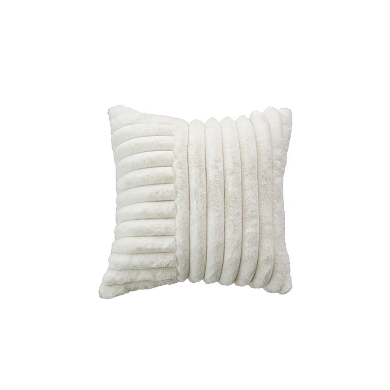 Quadratisches strukturiertes Gitter tufted dekoratives Wurfkissenbezug mit flauschigem erhobenem Gitter