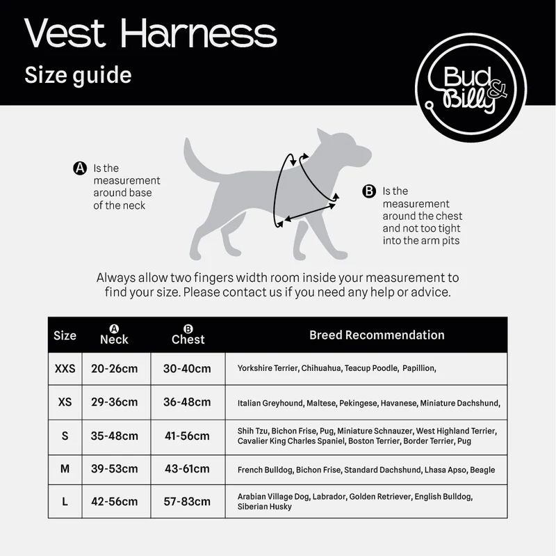 Bud & Billy Citrus Bloom Dog Vest Harness