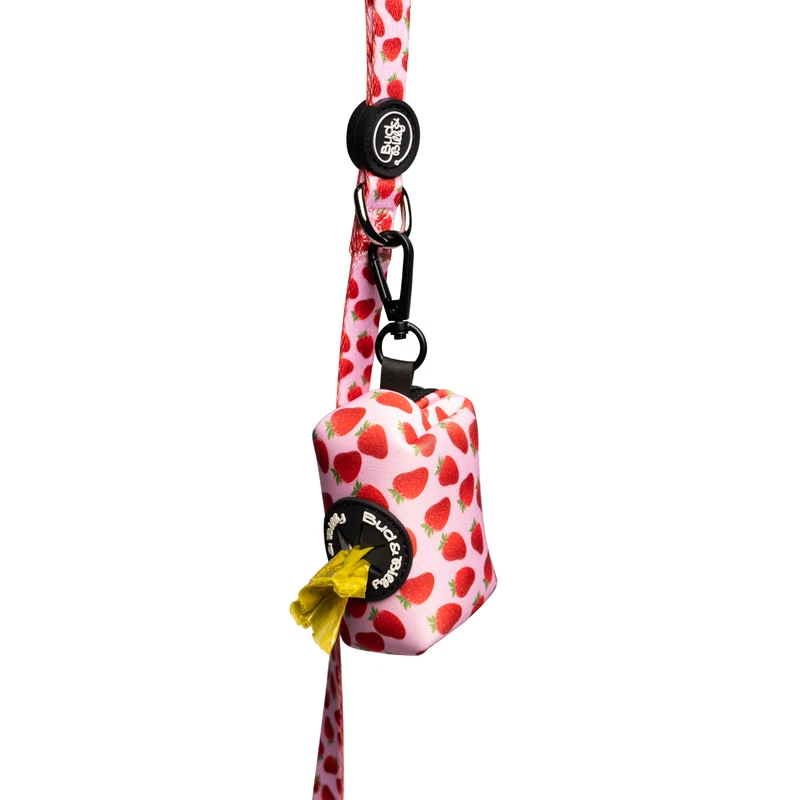 Bud & Billy Pink Berry Pop Dog Poop Bag Holder 8x5x5cm