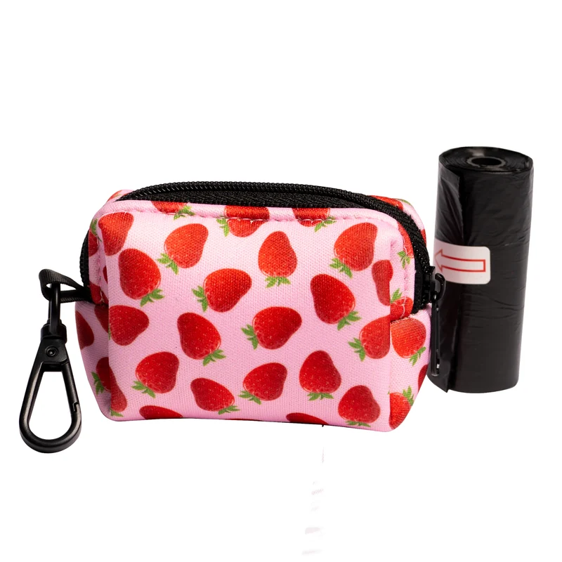 Bud & Billy Pink Berry Pop Dog Poop Bag Holder 8x5x5cm