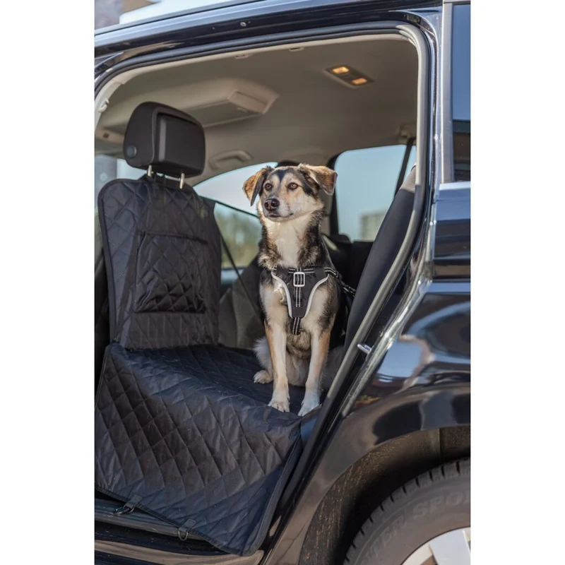 Trixie Car Seat Cover With Plates For Dogs Black 164x161cm