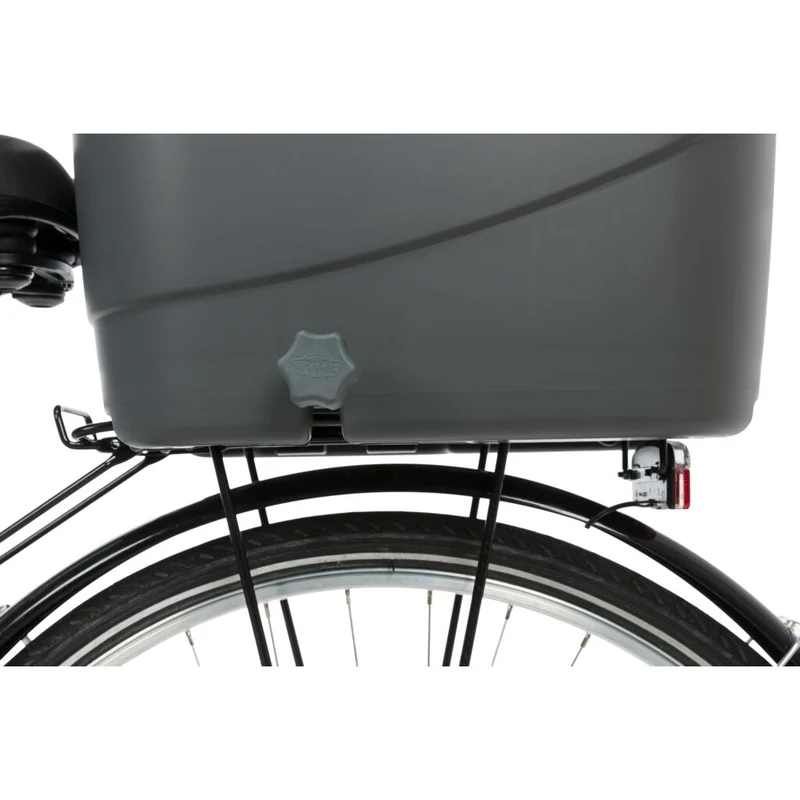 Trixie Bicycle Dog Carrier Basket For Bike Racks Grey 36x47x46cm