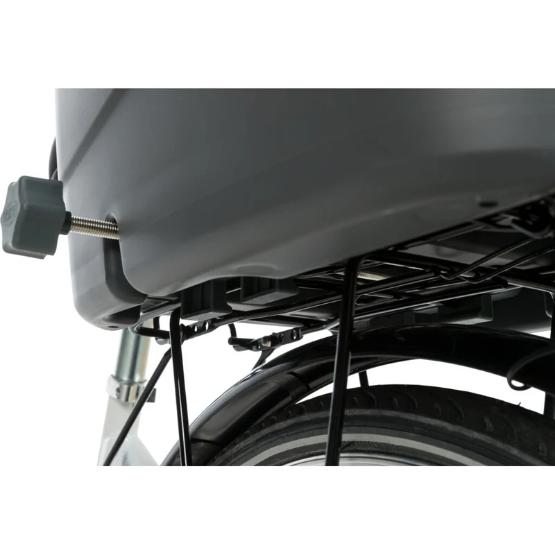 Trixie Bicycle Dog Carrier Basket For Bike Racks Grey 36x47x46cm