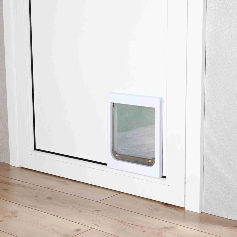 Trixie 2 Way Flap Door Model 3877 For Dogs White - XS-S