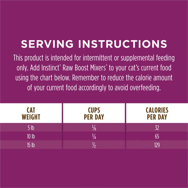 Instinct Raw Boost Mixers Freeze Dried Multivitamin Cat Food Topper
