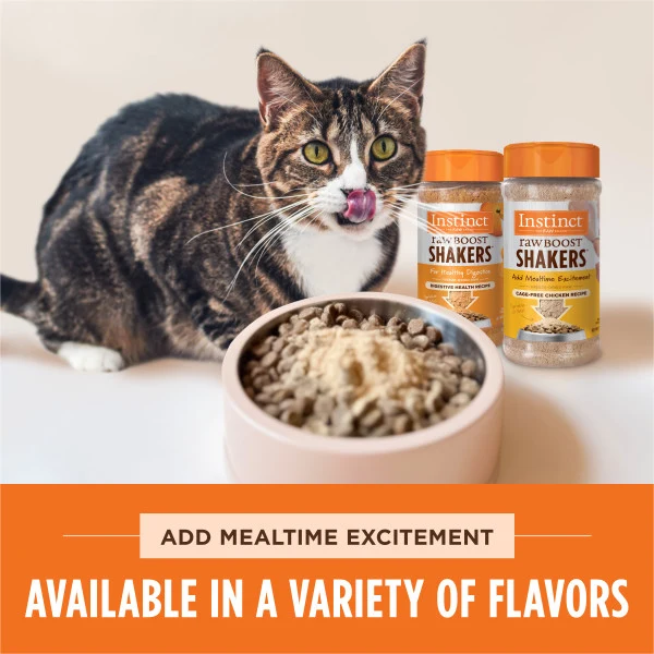 Instinct Raw Boost Shakers Digestive Health Freeze Dried Cat Food Topper 5.5oz