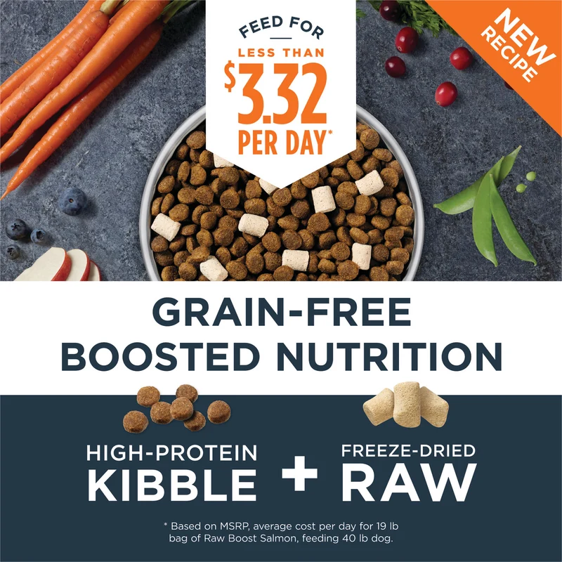 Instinct Raw Boost Grain Free Real Salmon Dry Dog Food 3.5lb