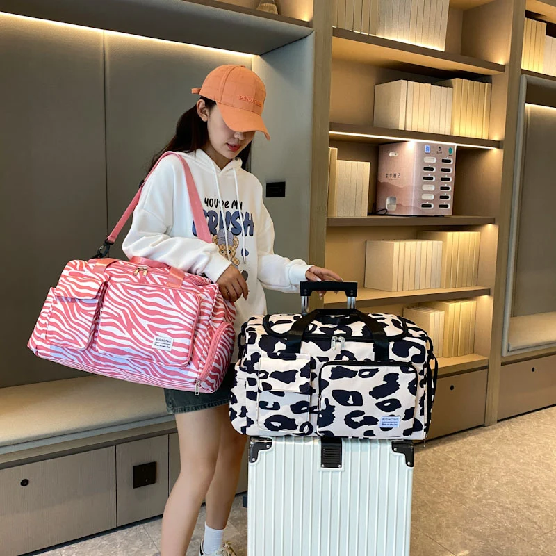 Stylische Zebra-Print Reise-Duffel-Tasche Karnz