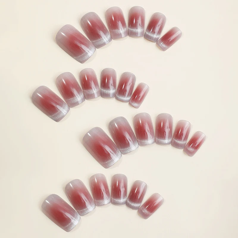 Kunstnagelset mit elegantem Ombre-Effekt und Pflegezubehör Karnz