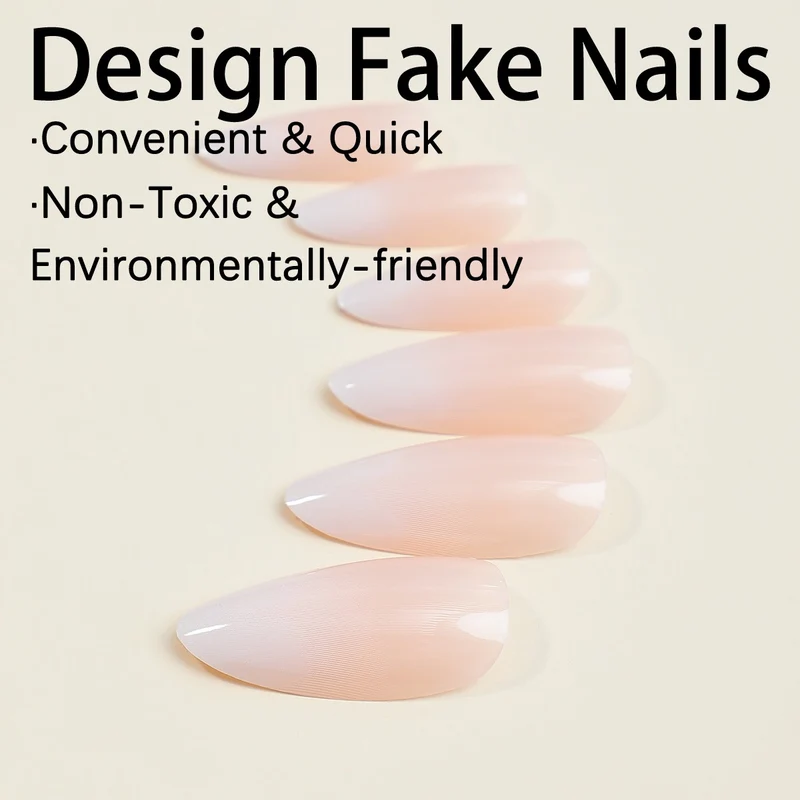 Kunstnagelset mit elegantem Ombre-Effekt Karnz