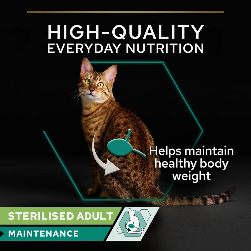 PURINA Pro Plan Sterilised Adult Maintenance Wet Cat Food With Chicken & Beef In Gravy 10X85G
