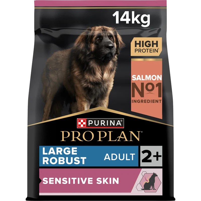 PURINA Pro Plan Adult Large Robust Sensitive Skin Dry Dog Food With Salmon 14KG