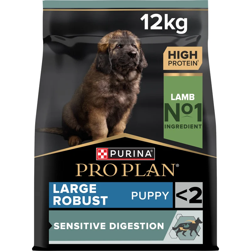 PURINA Pro Plan Large Robust Sensitive Digestion Puppy Dry Dog Food With Lamb 12KG