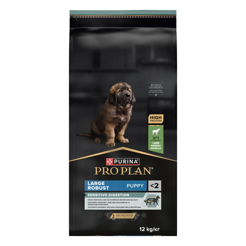 PURINA Pro Plan Large Robust Sensitive Digestion Puppy Dry Dog Food With Lamb 12KG
