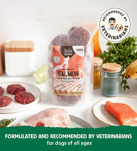 Wild Balance Complete BARF Menu Salmon Raw Food for Dogs 1KG