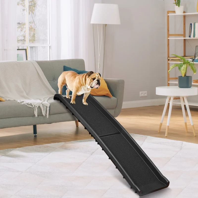 XDPC Foldable & Portable Dog Ramp Ladder With Anti-Slip Paster Surface For Enhanced Grip 155x40x15cm