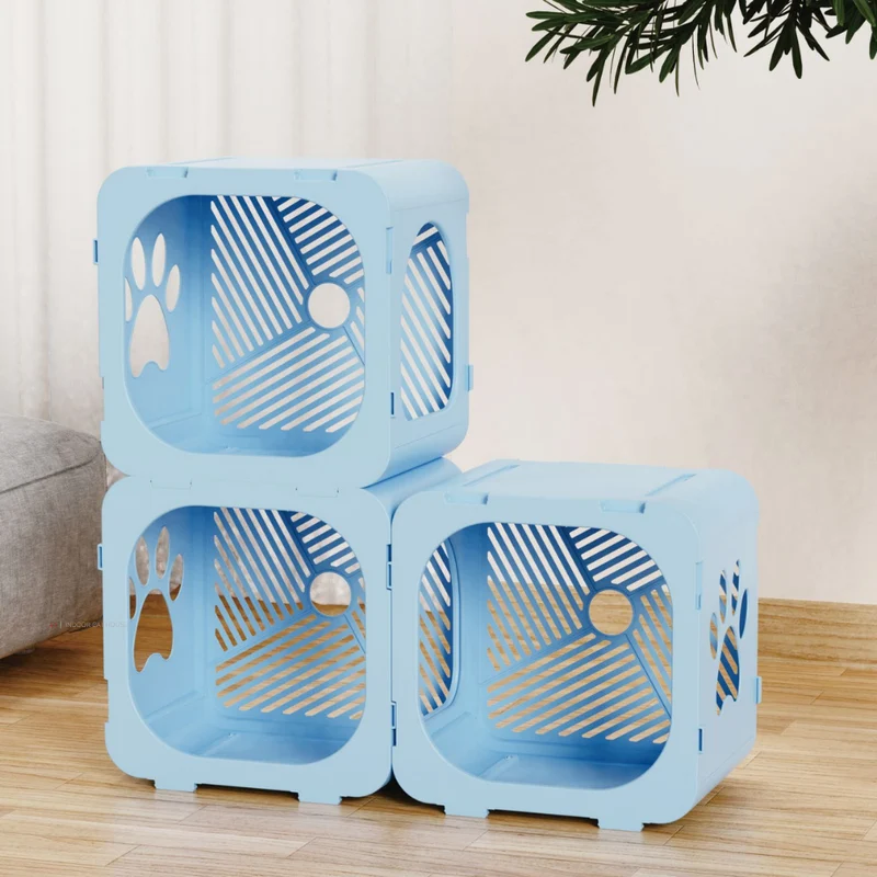 XDPC Detachable & Ventilated Portable Indoor Cat House Cube 40x30x40cm