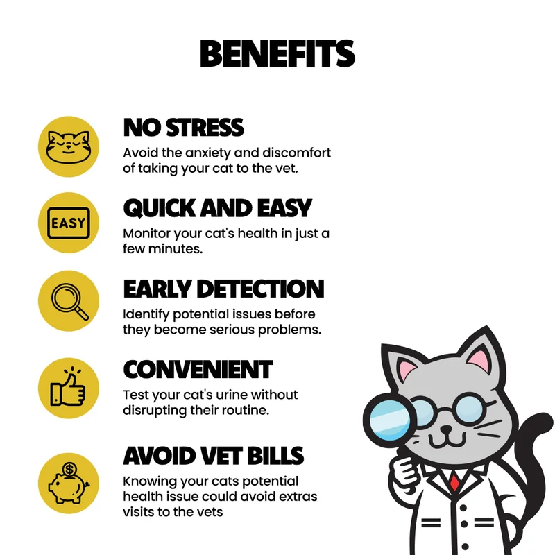 DR TED Cat Urine Test Kit for PH Detector 10g