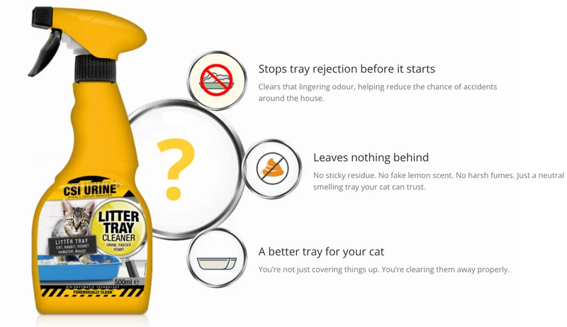 CSI Urine Cat Litter Deodorizer Spray & Cleaner 500ml