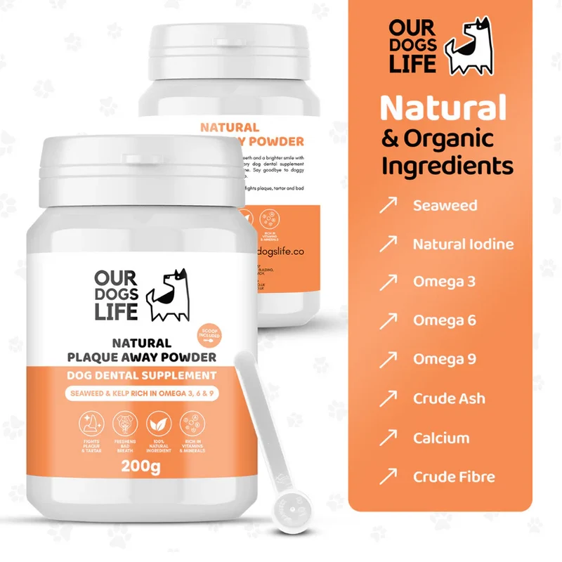 OurDogsLife Plaque Powder for Dogs 200g
