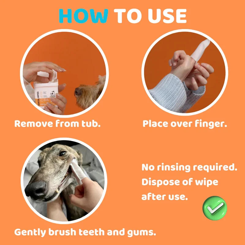 OurDogsLife Dental Wipes for Dogs 50pcs