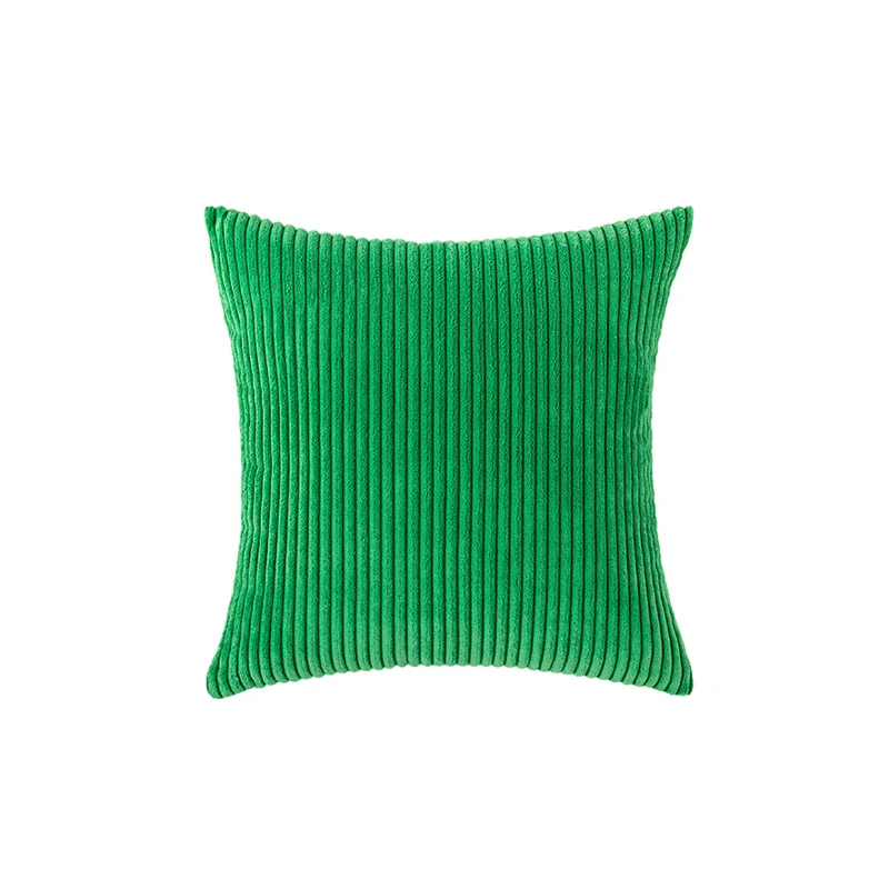 Corduroy Rippierter Quadratischer Akzentkissenbezug mit tiefem Kanaltextur und verdecktem Reißverschluss