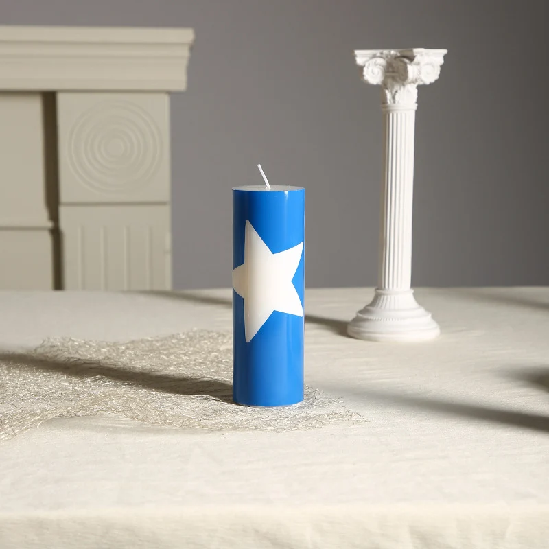 Patriotische Americana Flaggenmuster dekorative Säulenkerze