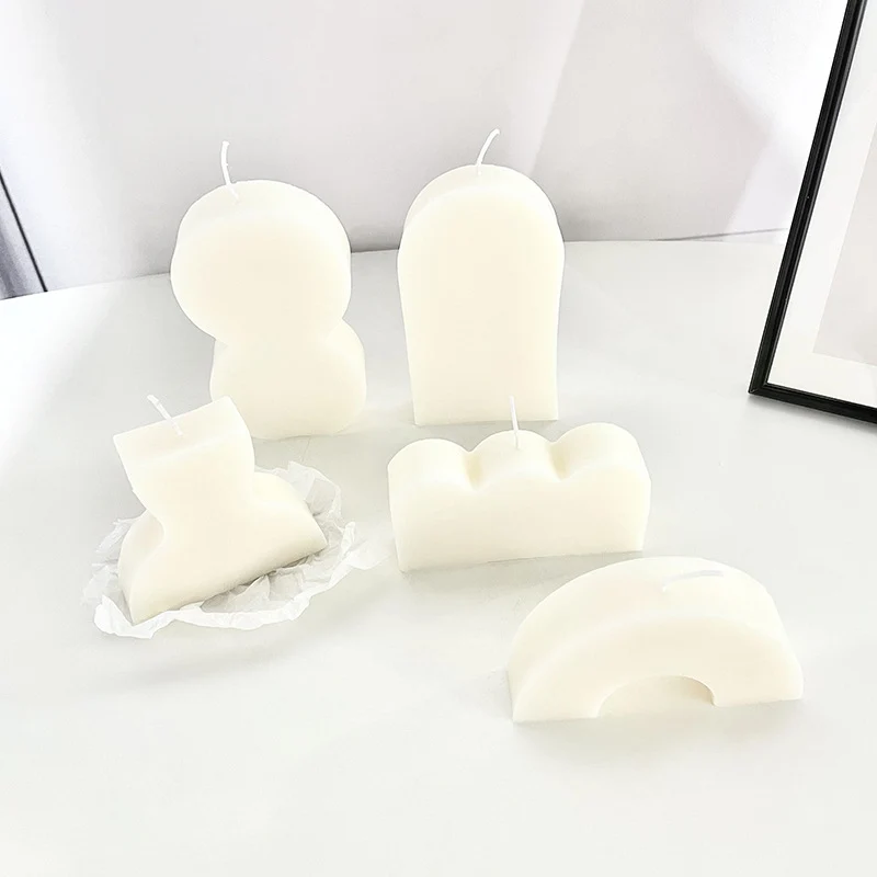 Minimalistische Bogen-Top Skulpturale Säul kerze
