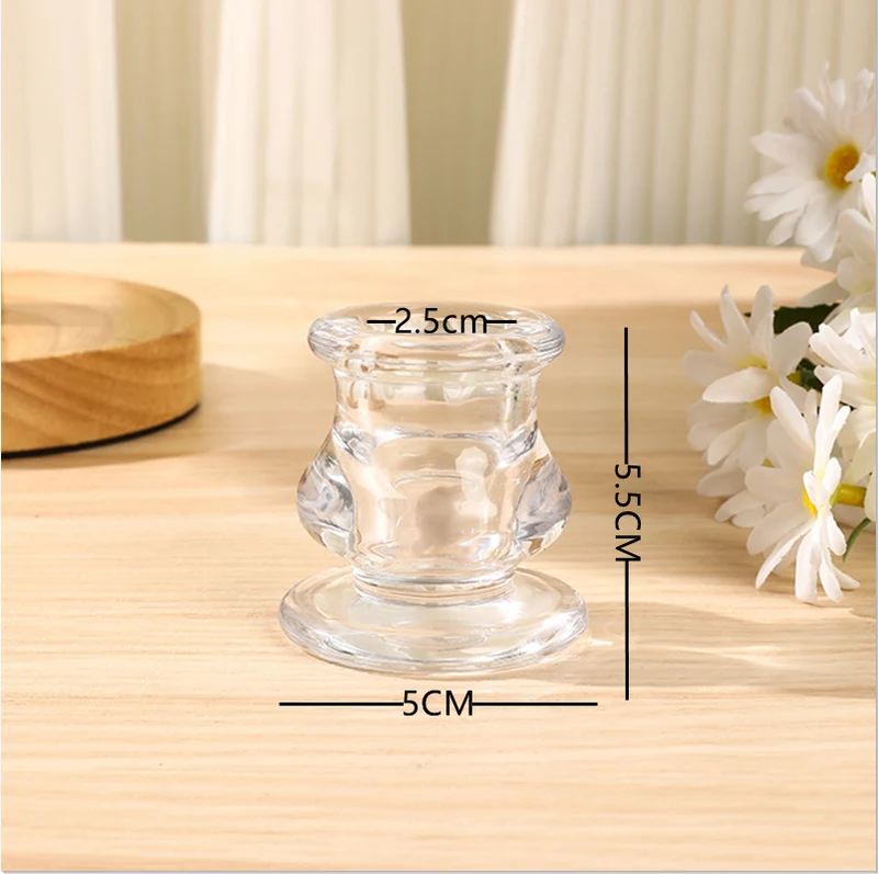 Mini-Glas-Teelichthalter und Wachsschmelzhalter Dekorativer Votivständer