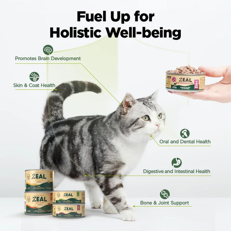 Zeal Grain Free Venison Recipe Wet Cat Food 90G