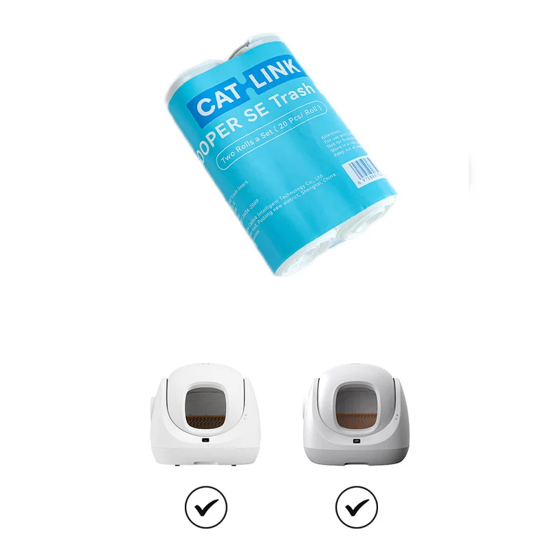 Catlink Replacement Waste Bag For Baymax & SE Lite Cat Litter Box 2 Rolls
