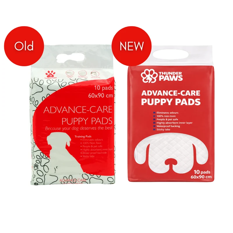 Thunder Paws Advance-Care Puppy & Kitten Pads 60x90cm Value Pack 80 Pads