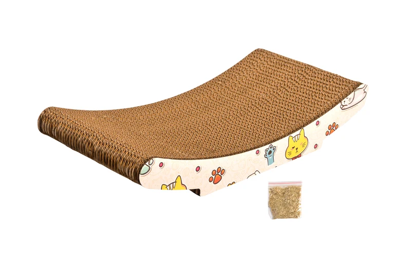 Thunder Paws Valley Cats Cat Scratcher 44x21x8cm - Brown