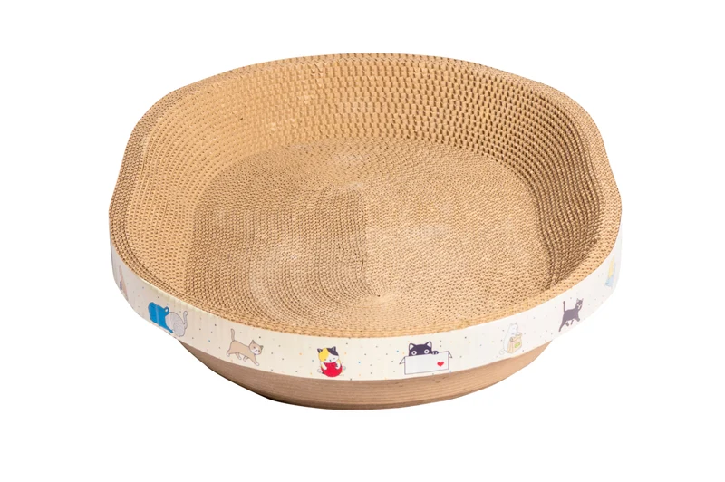 Thunder Paws Racing-M Cat Scratcher 54x37x9cm - Brown
