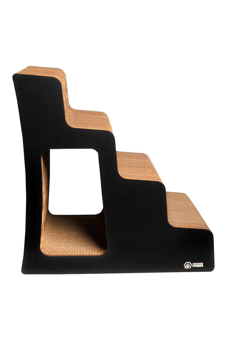 Thunder Paws Skyla Cat Scratcher 50x50x40cm - Black