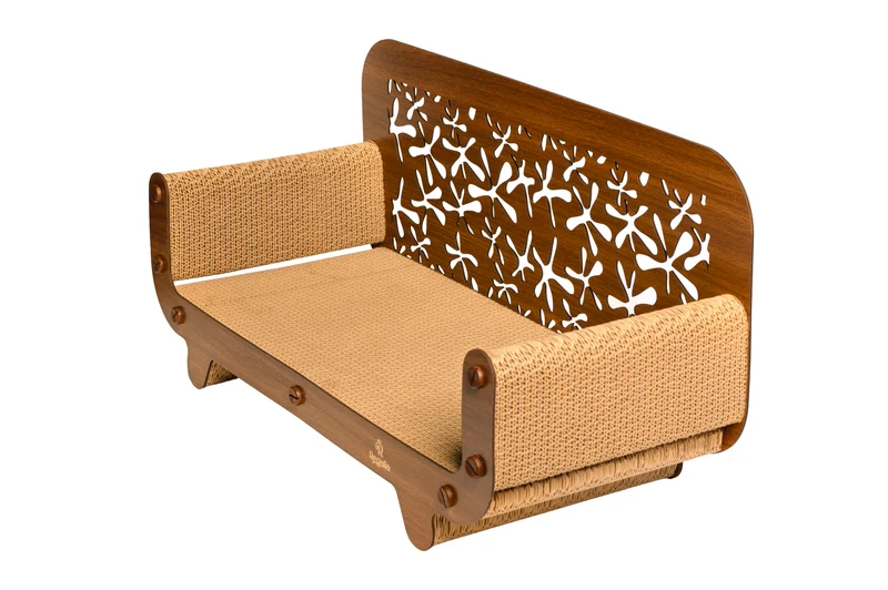 Regalia Stella Cat Scratcher 59x30x25cm - Dark Wood